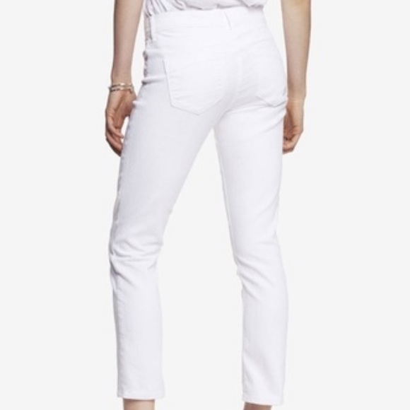 Express jeans ankle legging MIA.MID RISE white size 6 28” inseam in EUC. - Picture 5 of 16